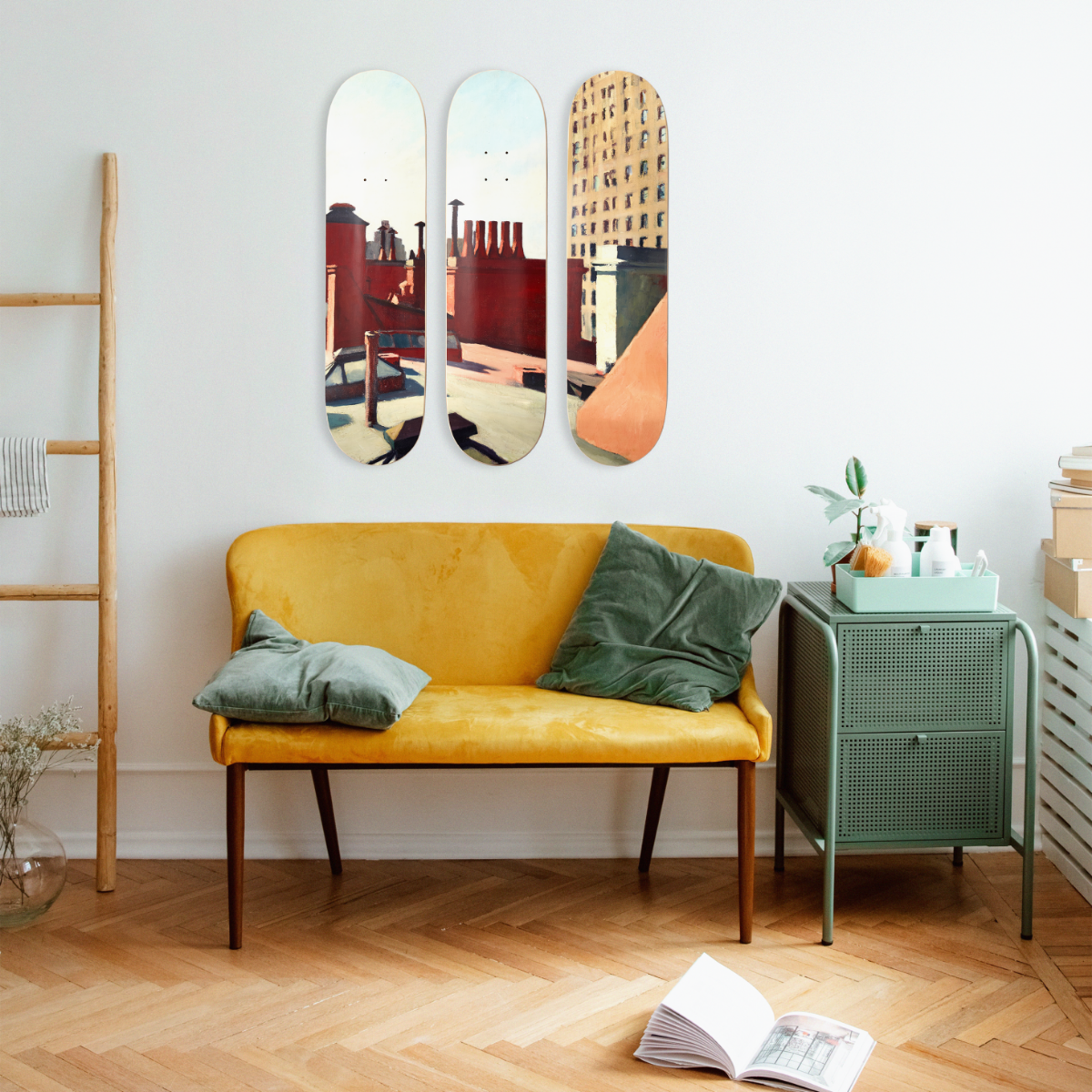 Edward Hopper and the Skate Room Skate Decks