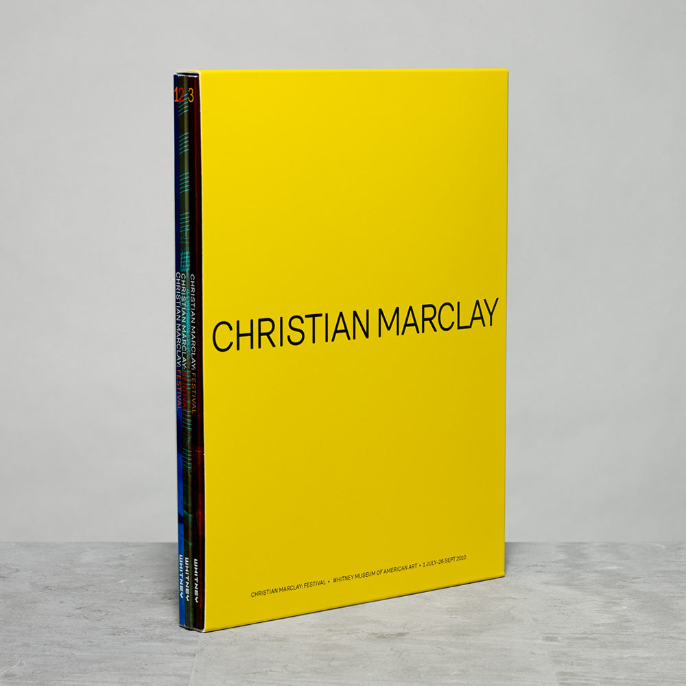 Front cover of the Christian Marclay: Festival exhibition catalogue Boxed Set