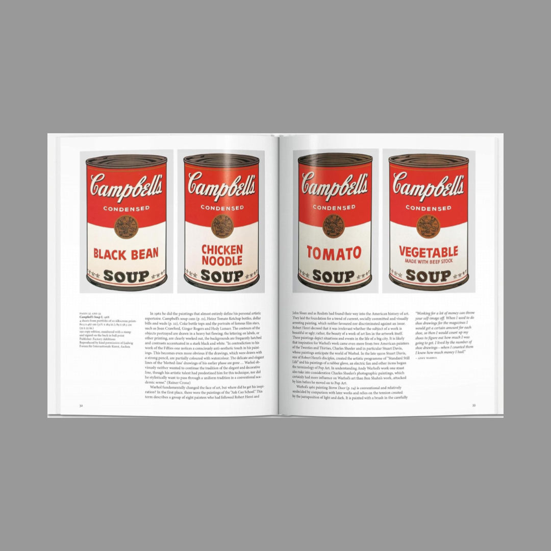 Inner spread of Warhol