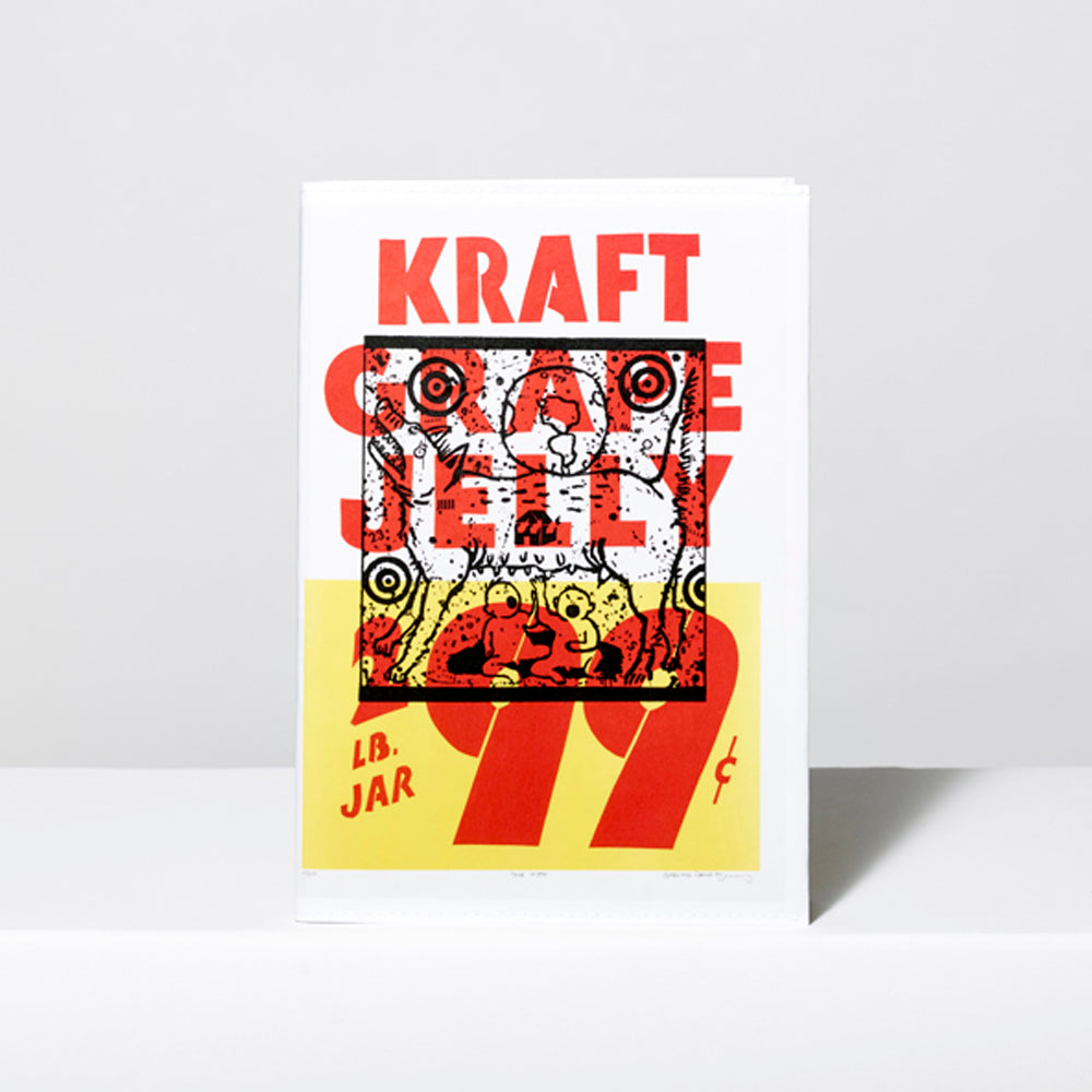 Notebook featuring David Wojnarowicz's True Myth (Grape Jelly) artwork