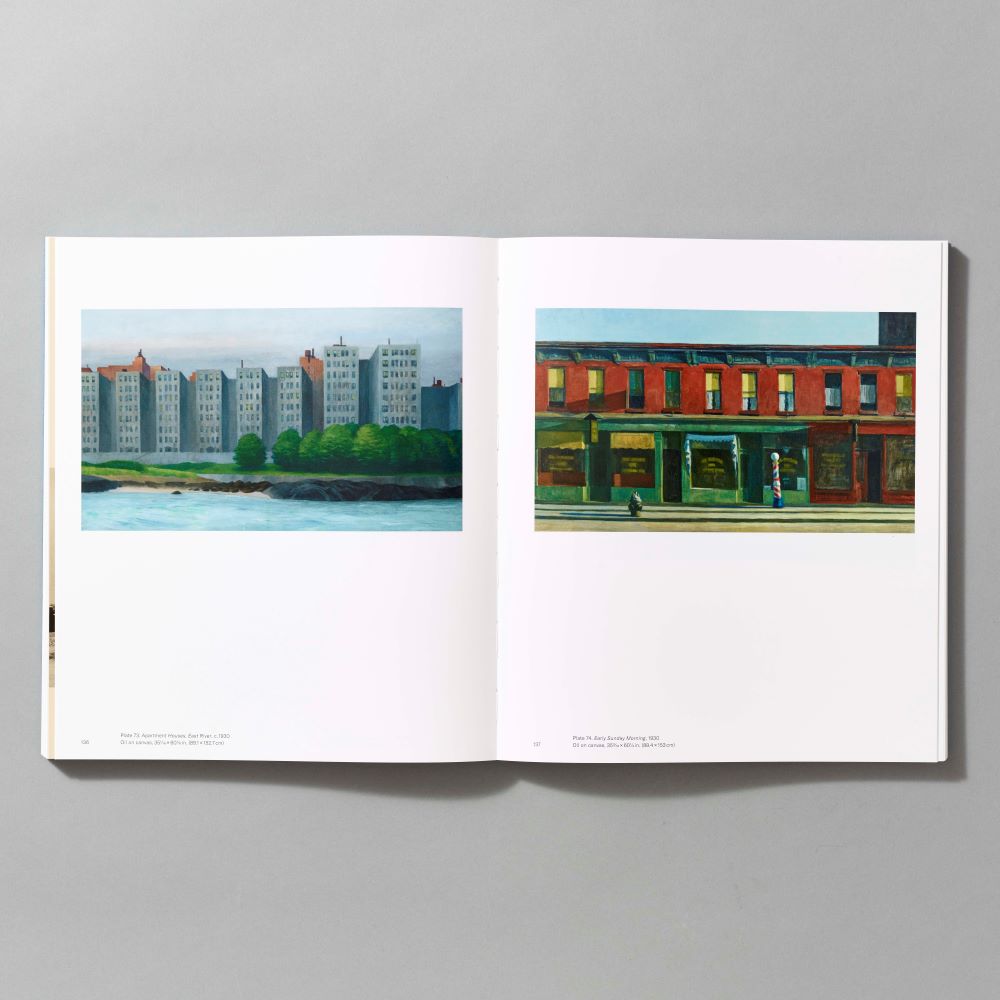 Inner spread of the Edward Hopper's New York exhibition catalogue