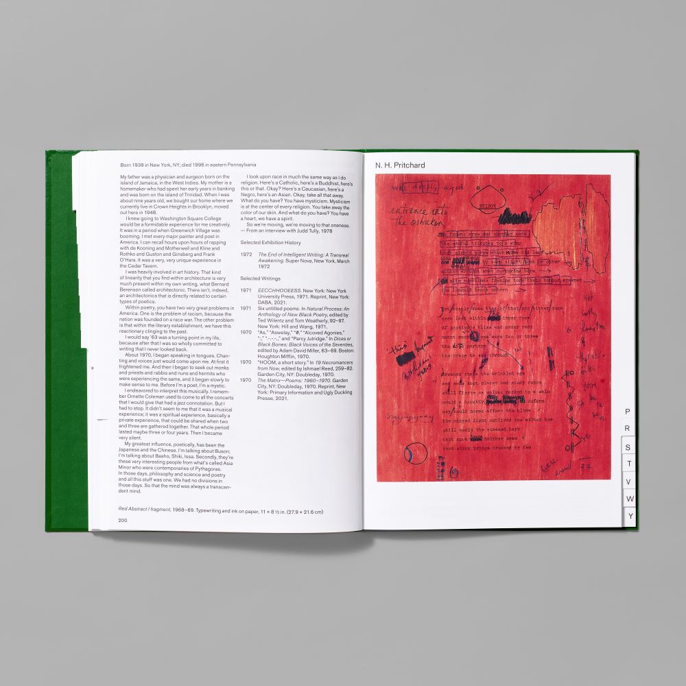 Inner spread of Front cover of Whitney Biennial 2022: Quiet as It's Kept