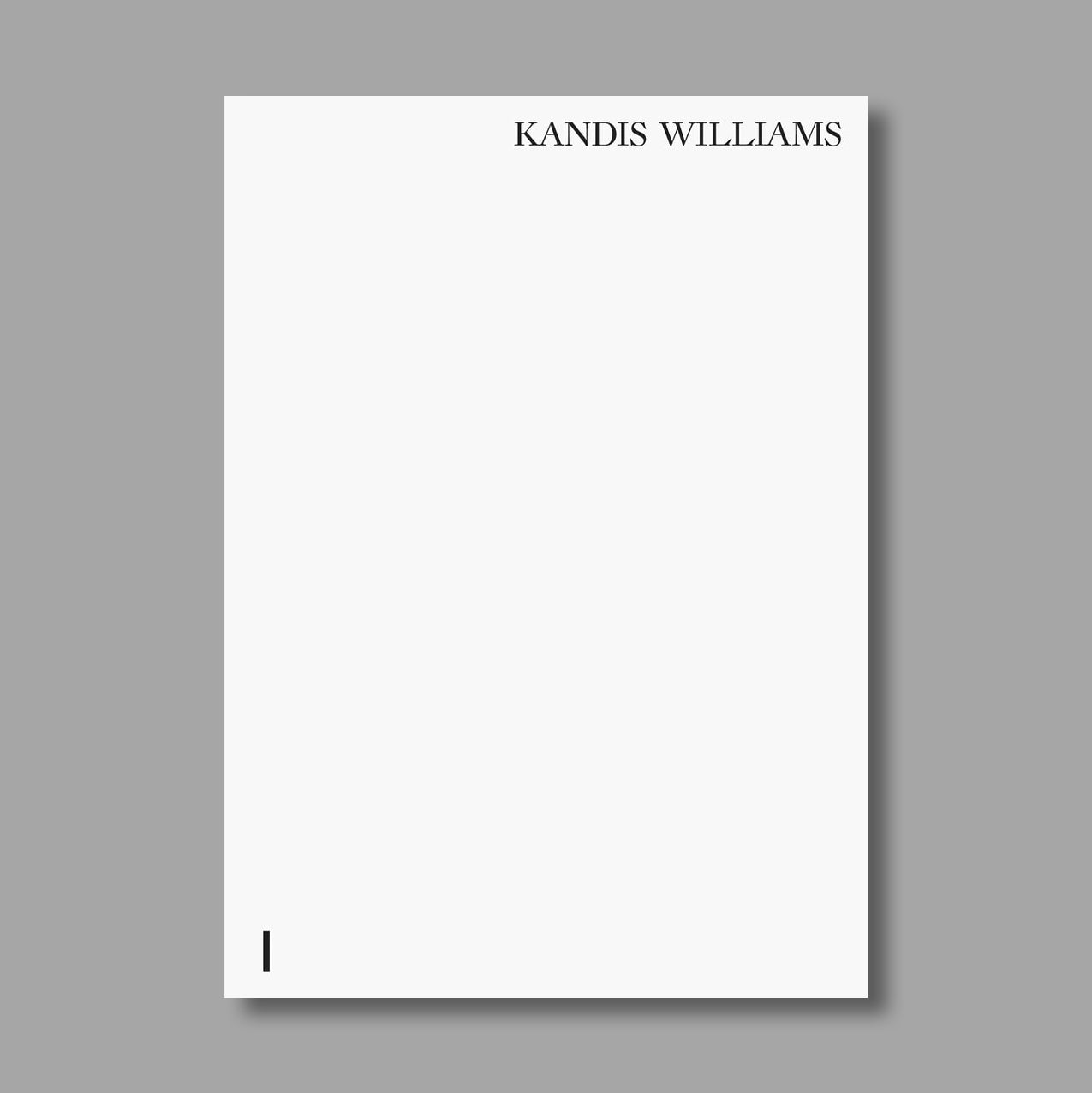 Front cover of Kandis Williams