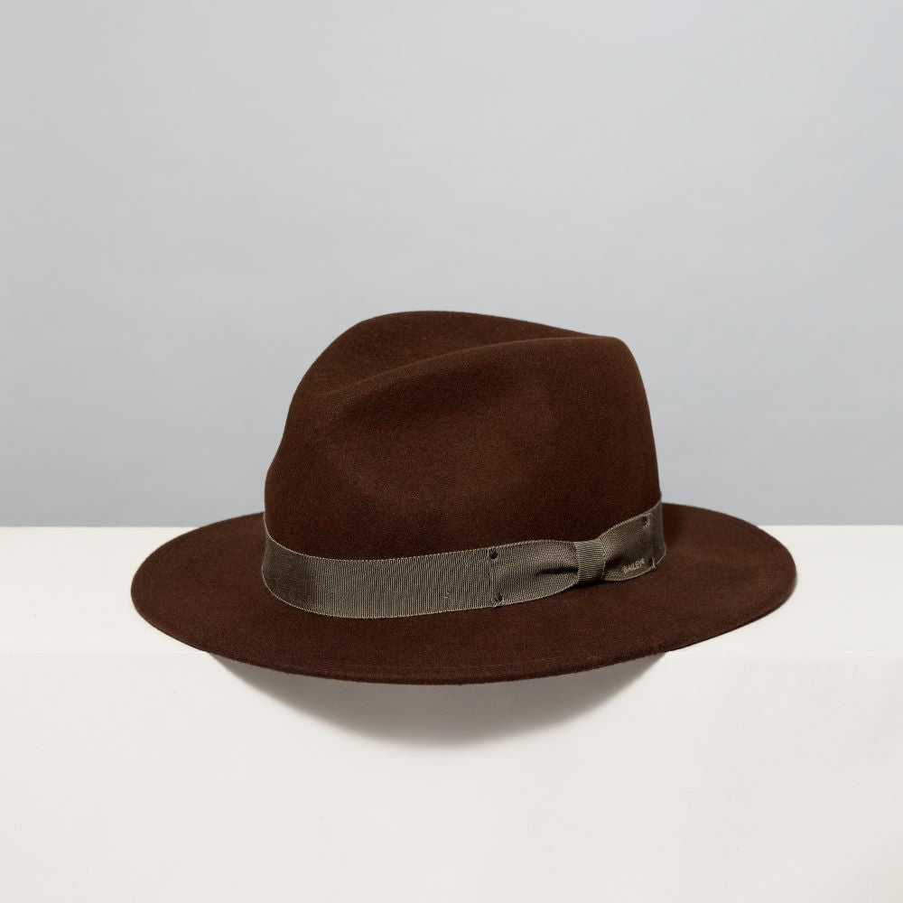 Fur free, wool felt fedora. 