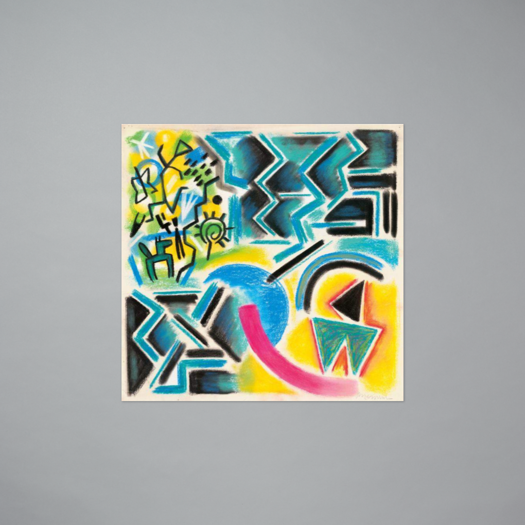 Postcard featuring Petroglyph Park by Jaune Quick-to-See Smith