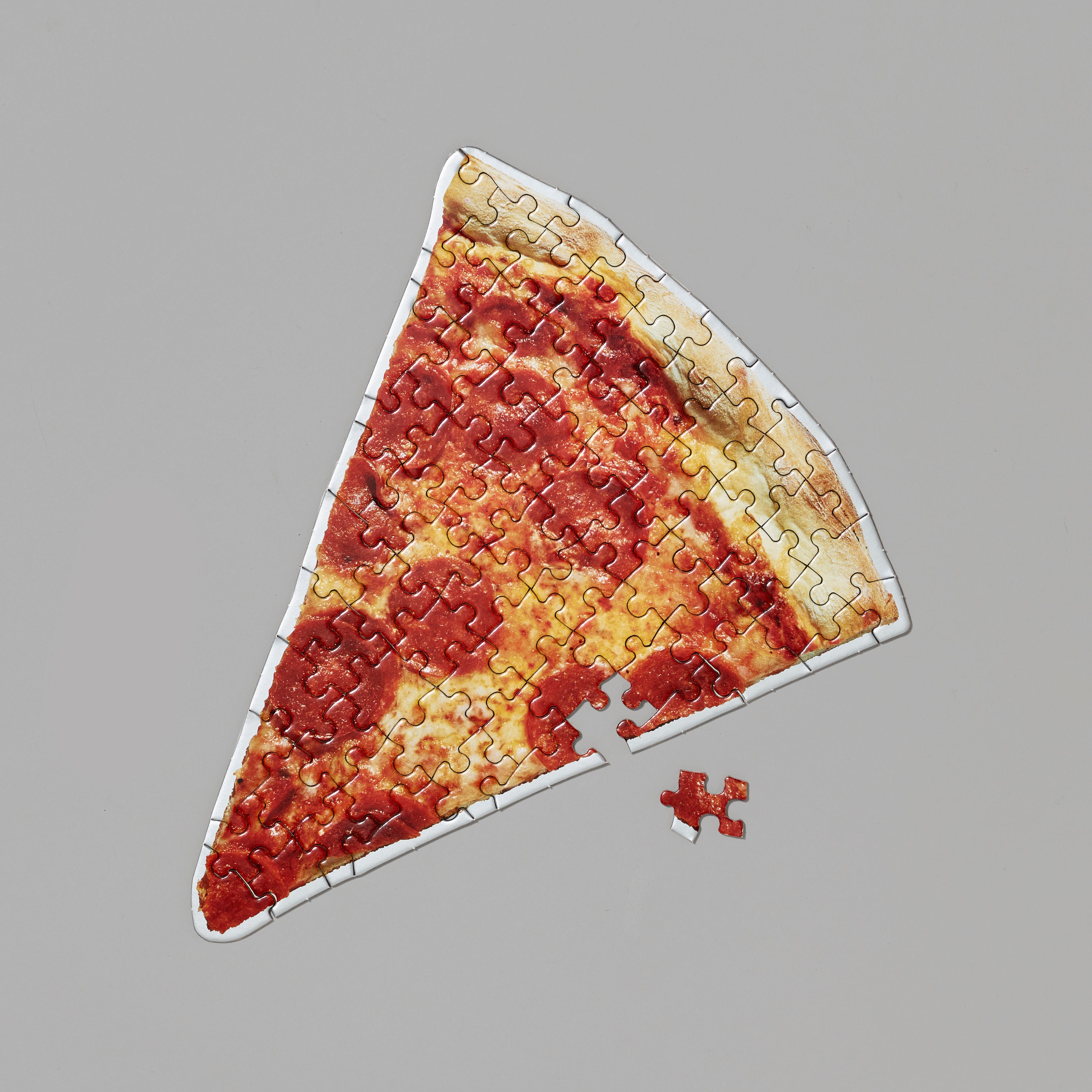 New York Pizza Slice Puzzle assembled.