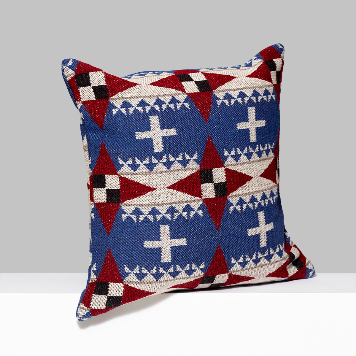 85% Wool, 15% Cotton pillow case by Dyani White Hawk. Measures 20" x 20"