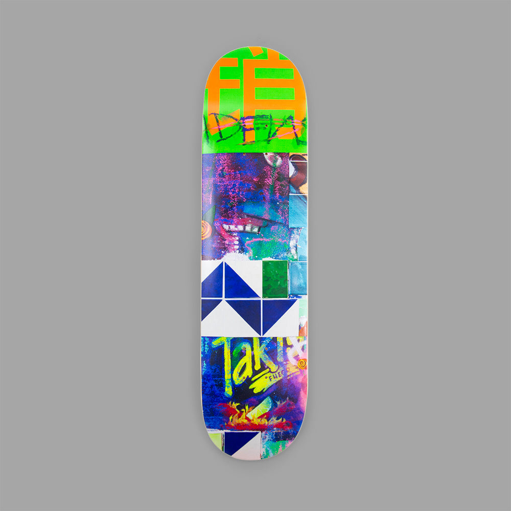 Maple wood Patrick Martinez Cacaxtla Conflict (El Sereno To Alhambra) Skate Deck. Measures 31" x 8" x .5"