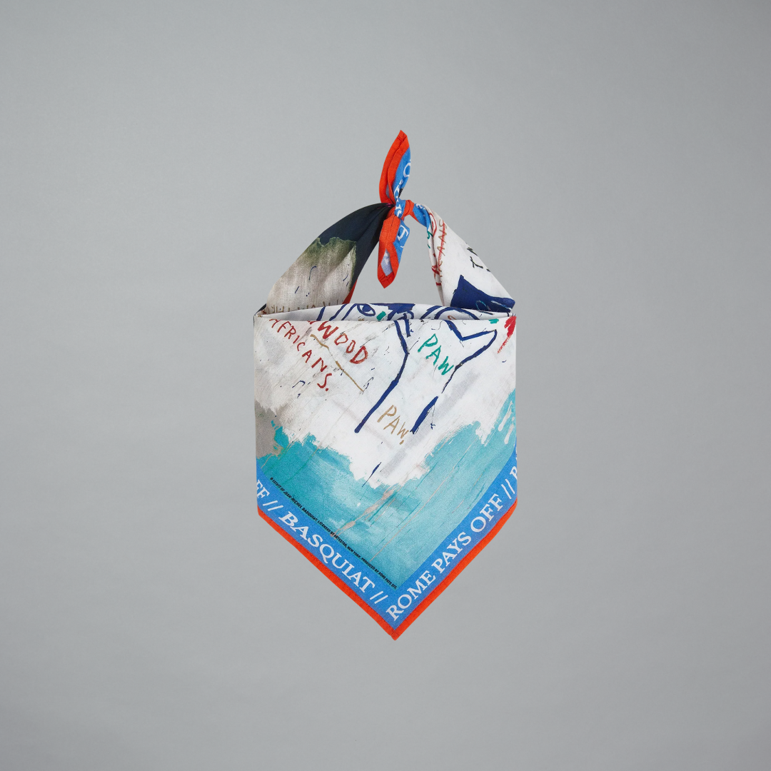 Bandana featuring Jean-Michel Basquiat's Hollywood Africans