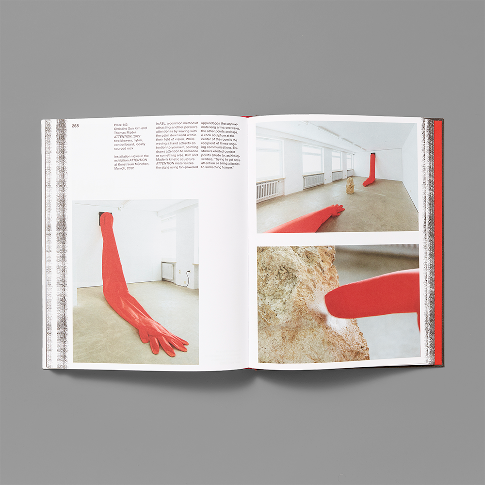 Inner spread of Christine Sun Kim: All Day All Night