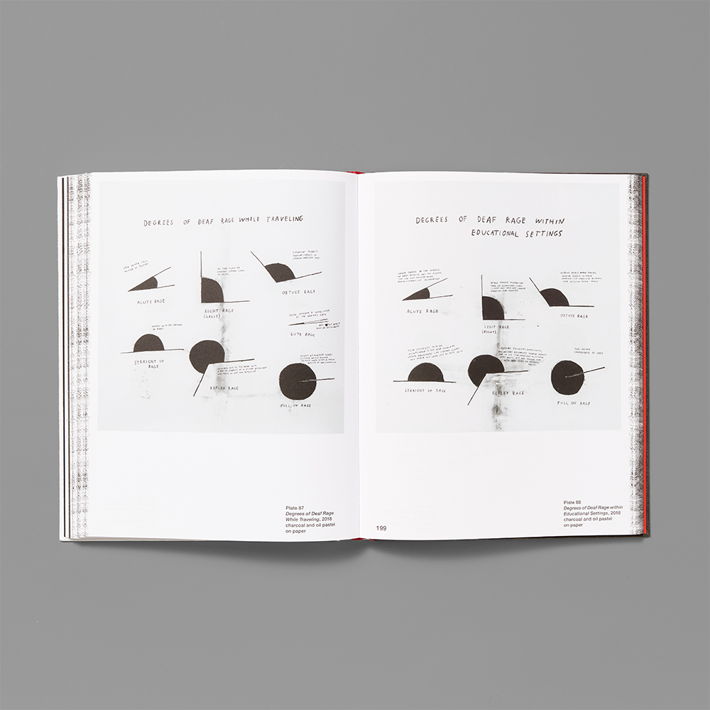 Inner spread of Christine Sun Kim: All Day All Night