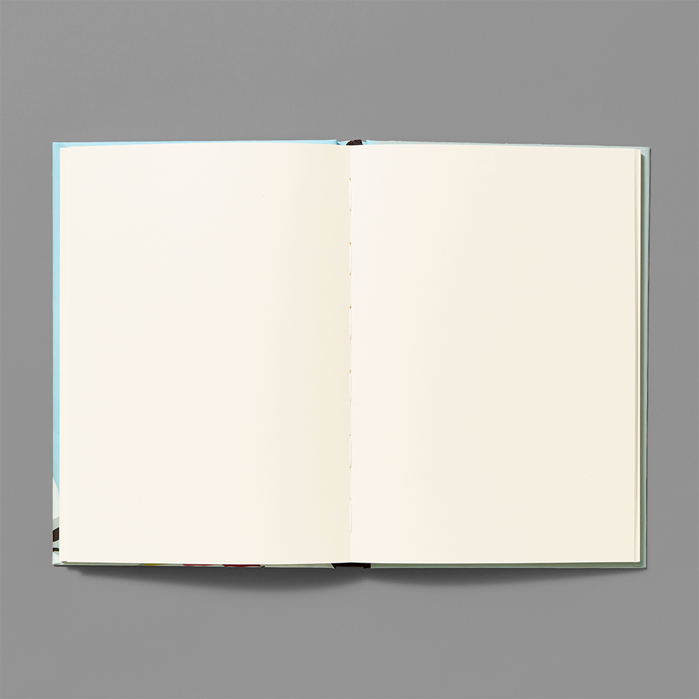 Inner spread of journal containing blank pages