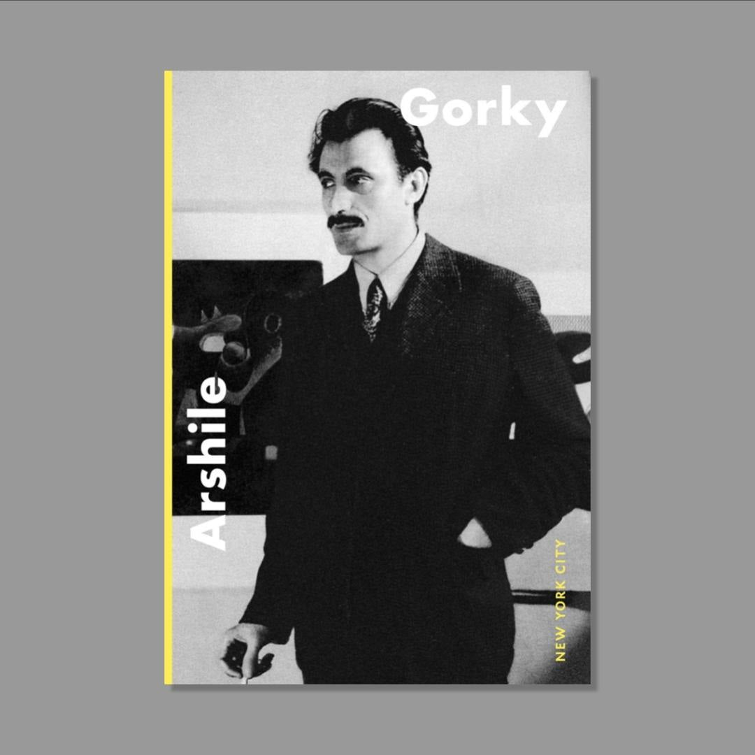 Book cover with a black and white photo of a man and text 'Gorky' and 'Arshile'.