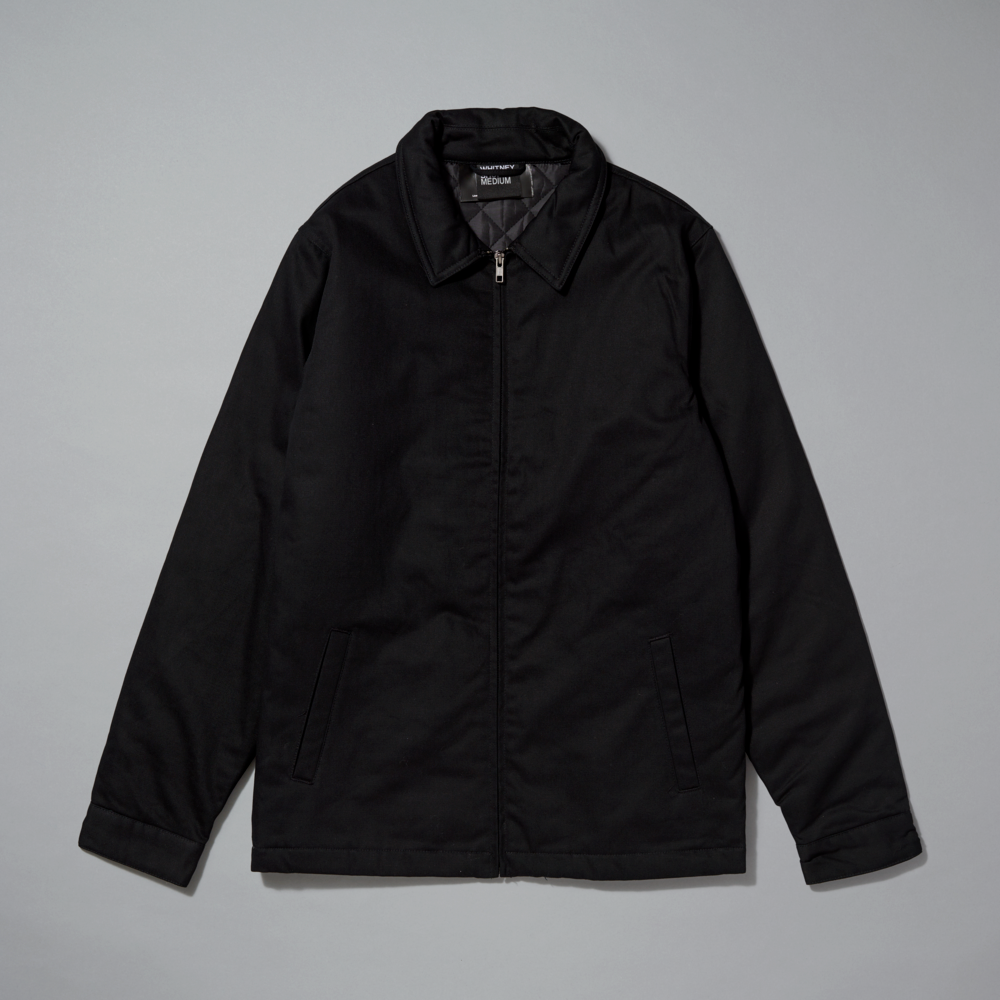 Black jacket on a gray background