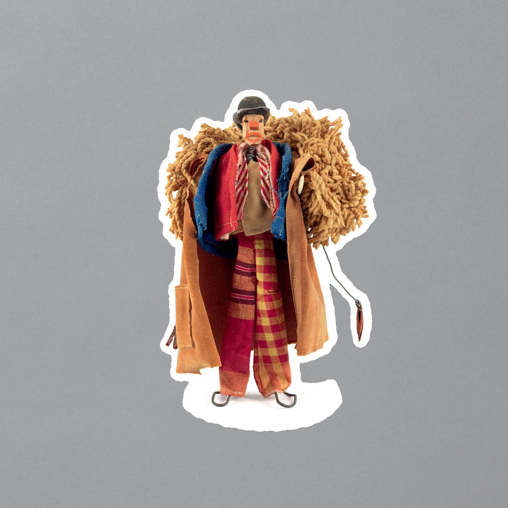 Postcard featuring Clown by Alexander Calder