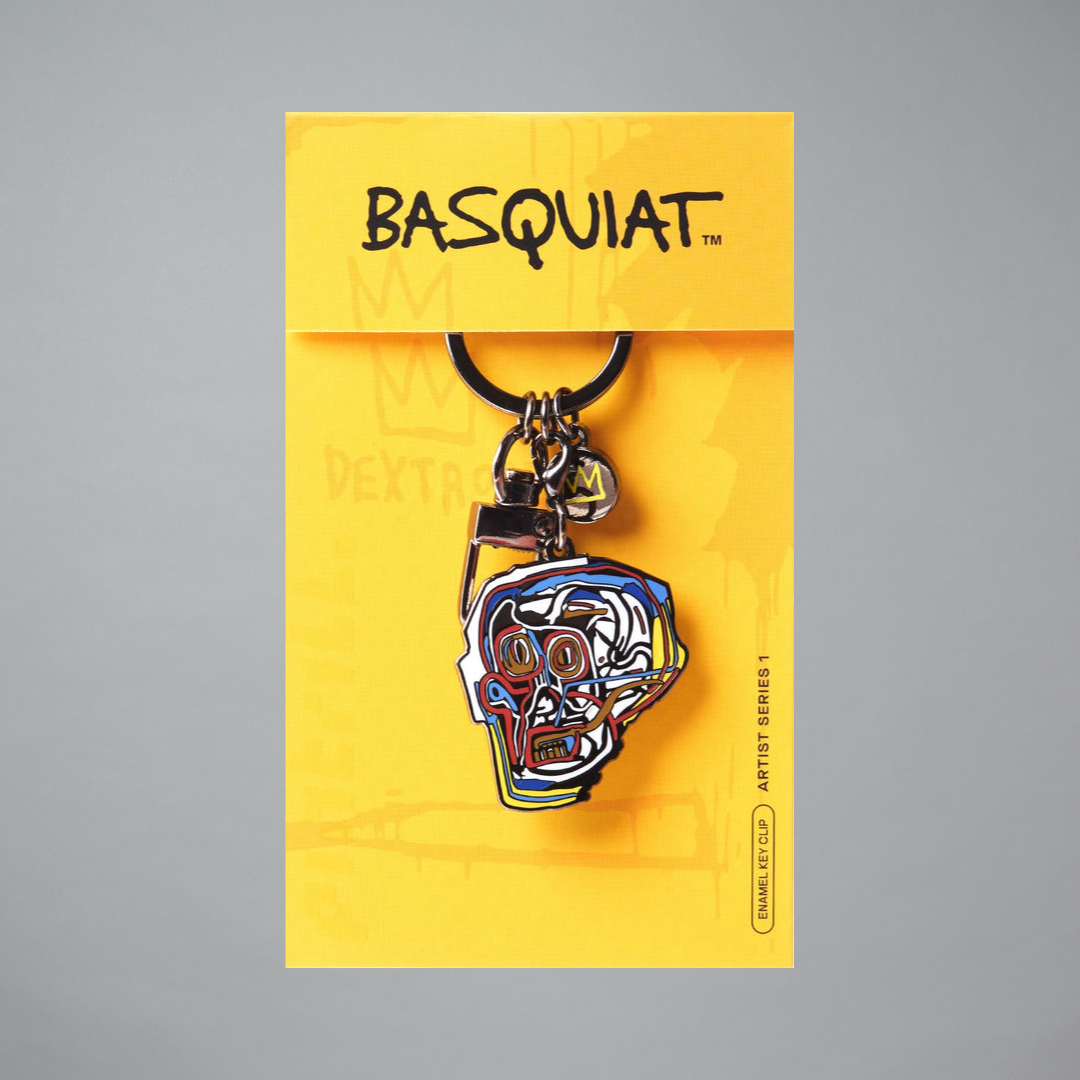 Keychain featuring Big Head by Jean-Michel Basquiat