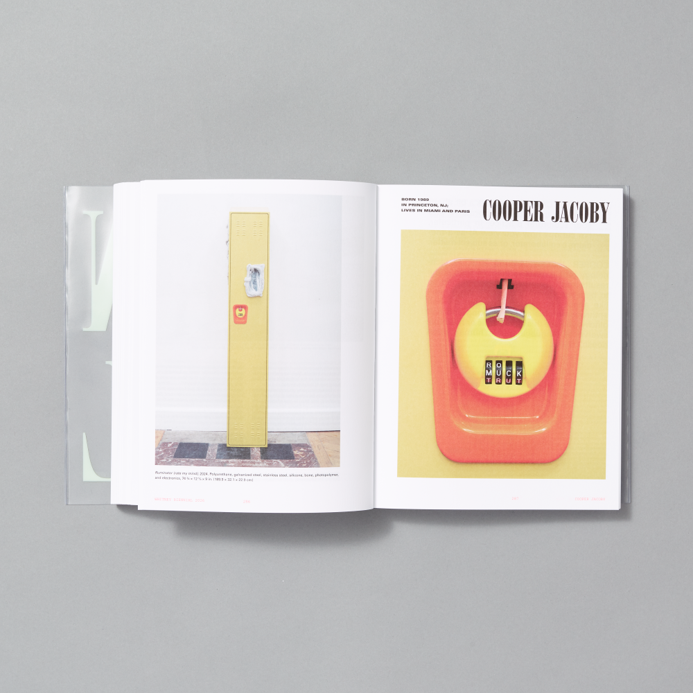 Inner spread of Whitney Biennial 2026