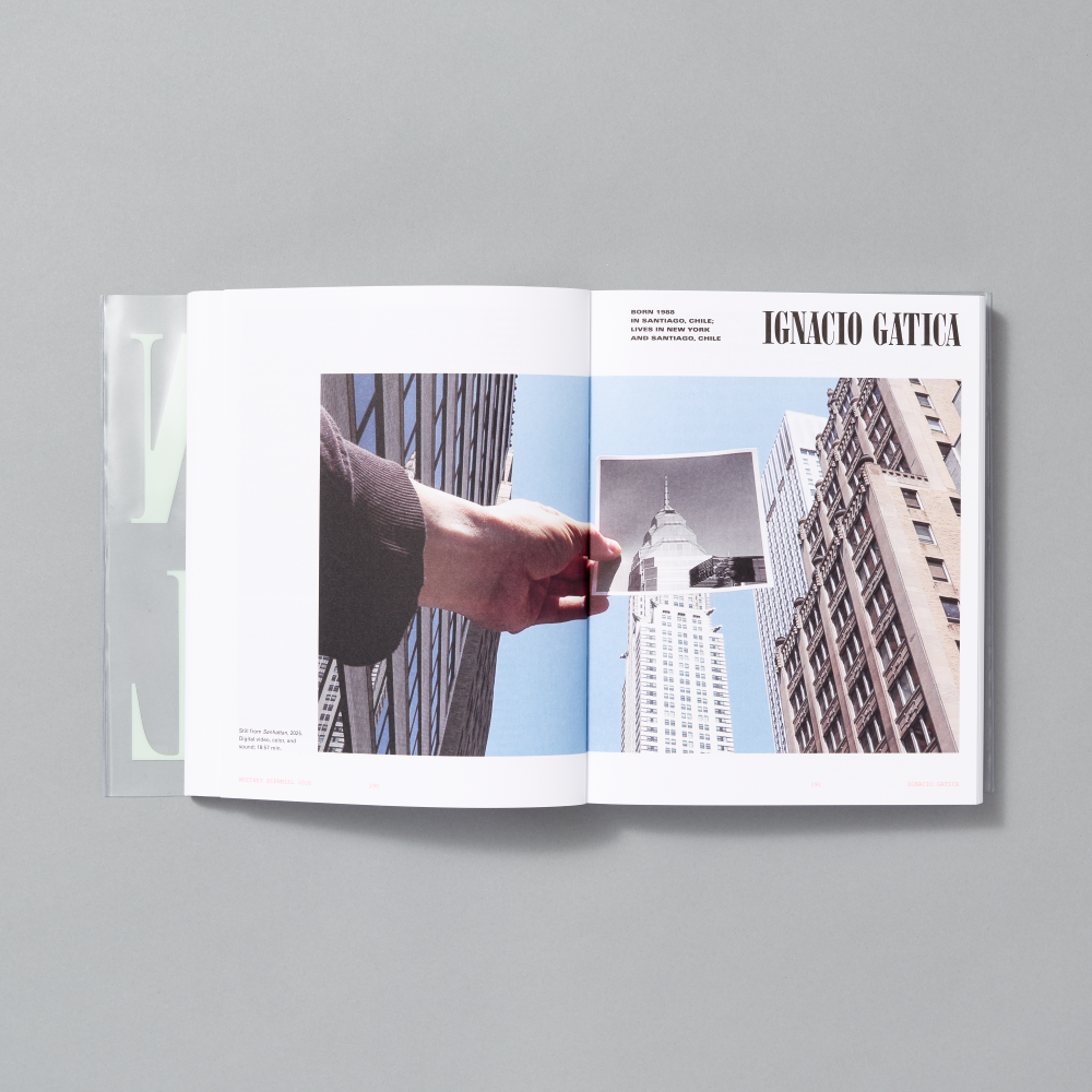 Inner spread of Whitney Biennial 2026