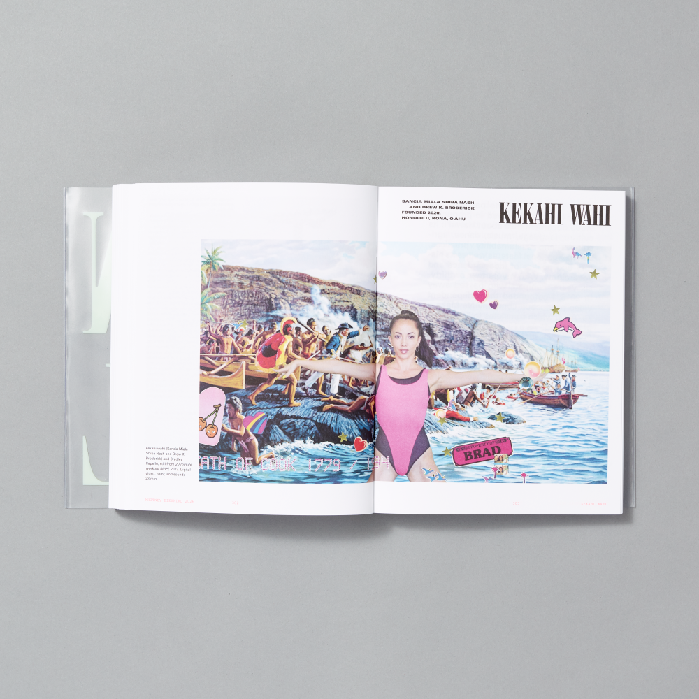 Inner spread of Whitney Biennial 2026