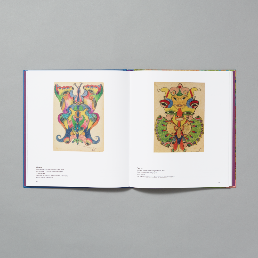 Inner spread of The Lost World: The Art of Minnie Evans