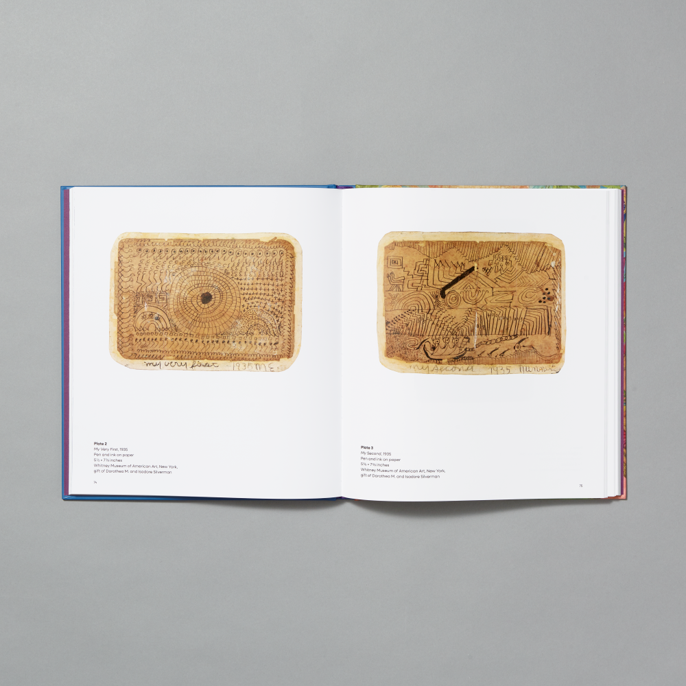 Inner spread of The Lost World: The Art of Minnie Evans