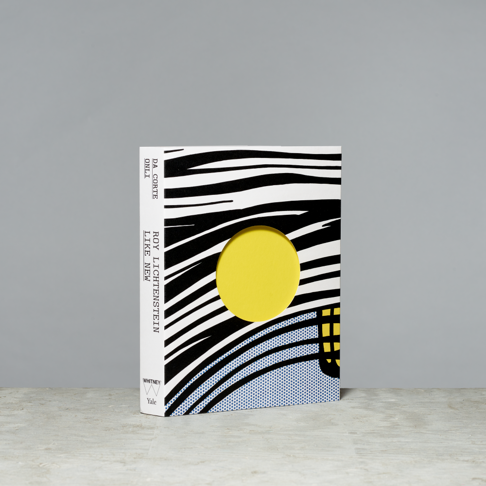 Book cover of Roy Lichtenstein: Like New featuring Little Big Painting by Roy Lichtenstein on a gray background