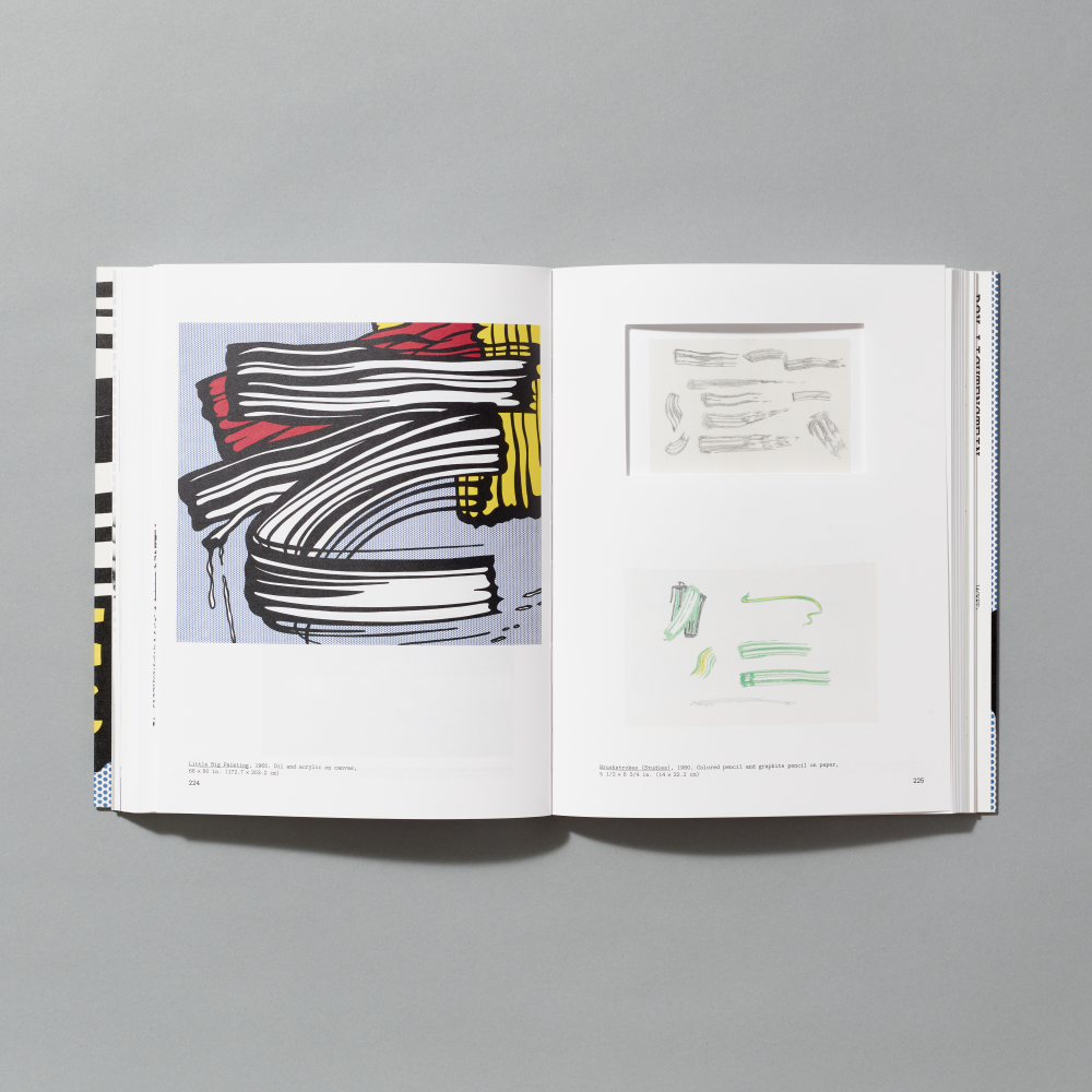 Inner spread of Roy Lichtenstein: Like New