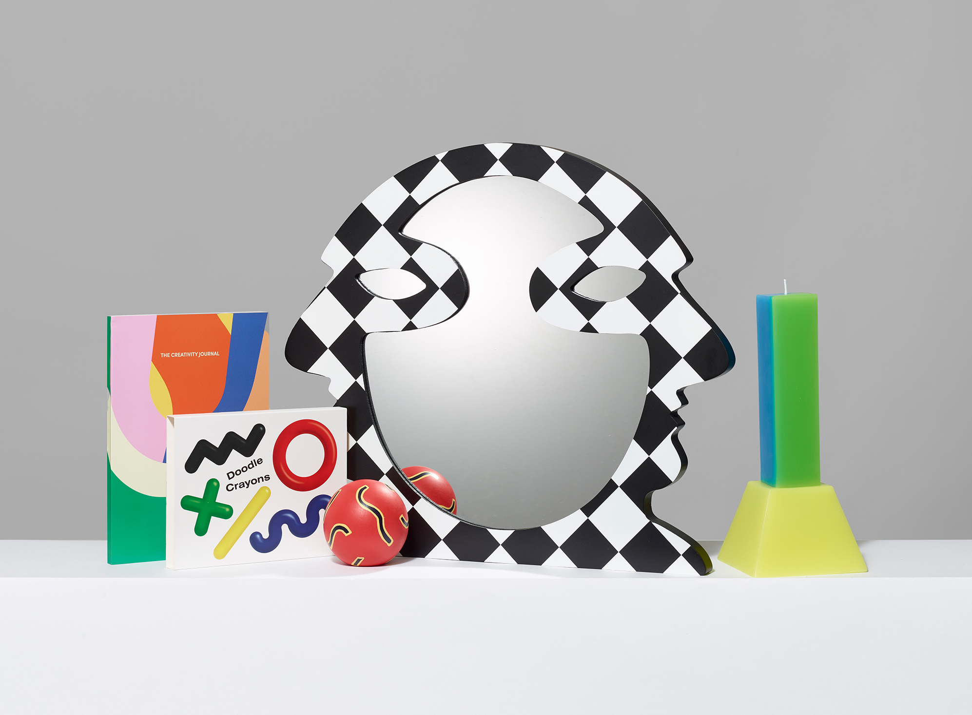 Assortment of graphic and colorful gifts