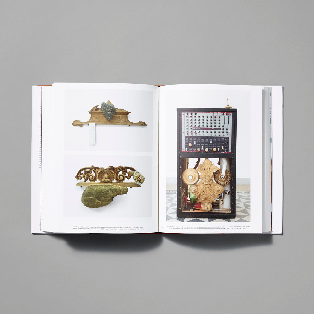 Inside spread of the Jimmie Durham: At the Center of the World exhibition catalogue