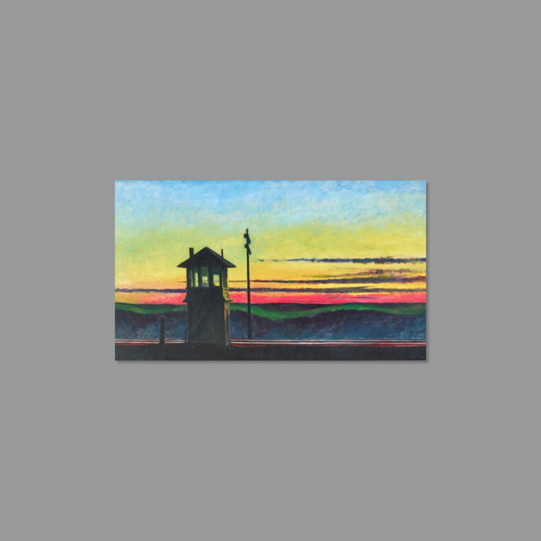 Notebook featuring Edward Hopper's Railroad Sunset