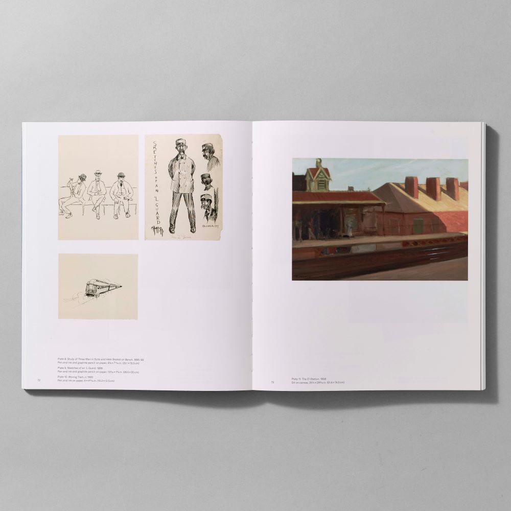 Inner spread of the Edward Hopper's New York exhibition catalogue