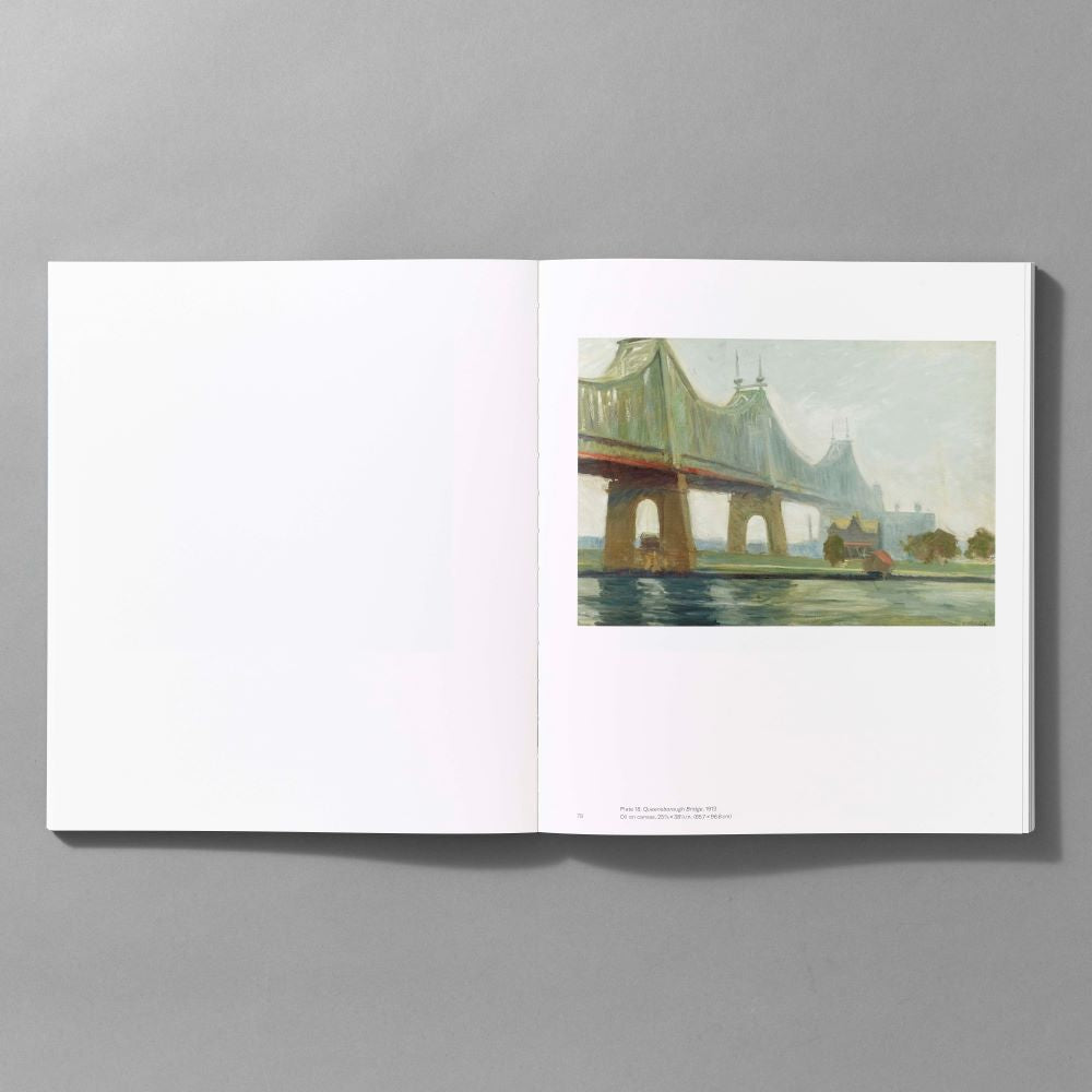 Inner spread of the Edward Hopper's New York exhibition catalogue