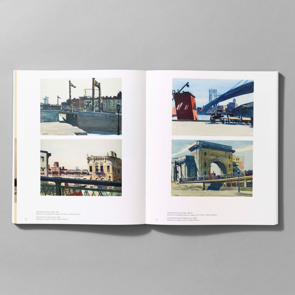 Inner spread of the Edward Hopper's New York exhibition catalogue