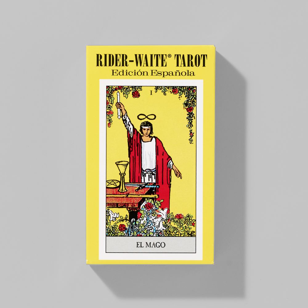 Box of Spanish Smith-Waite Tarot Deck Borderless cards