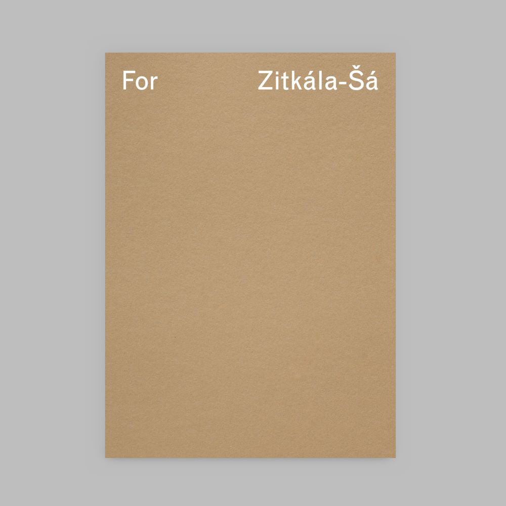 Front cover of the Raven Chacon: For Zitkála-Šá book