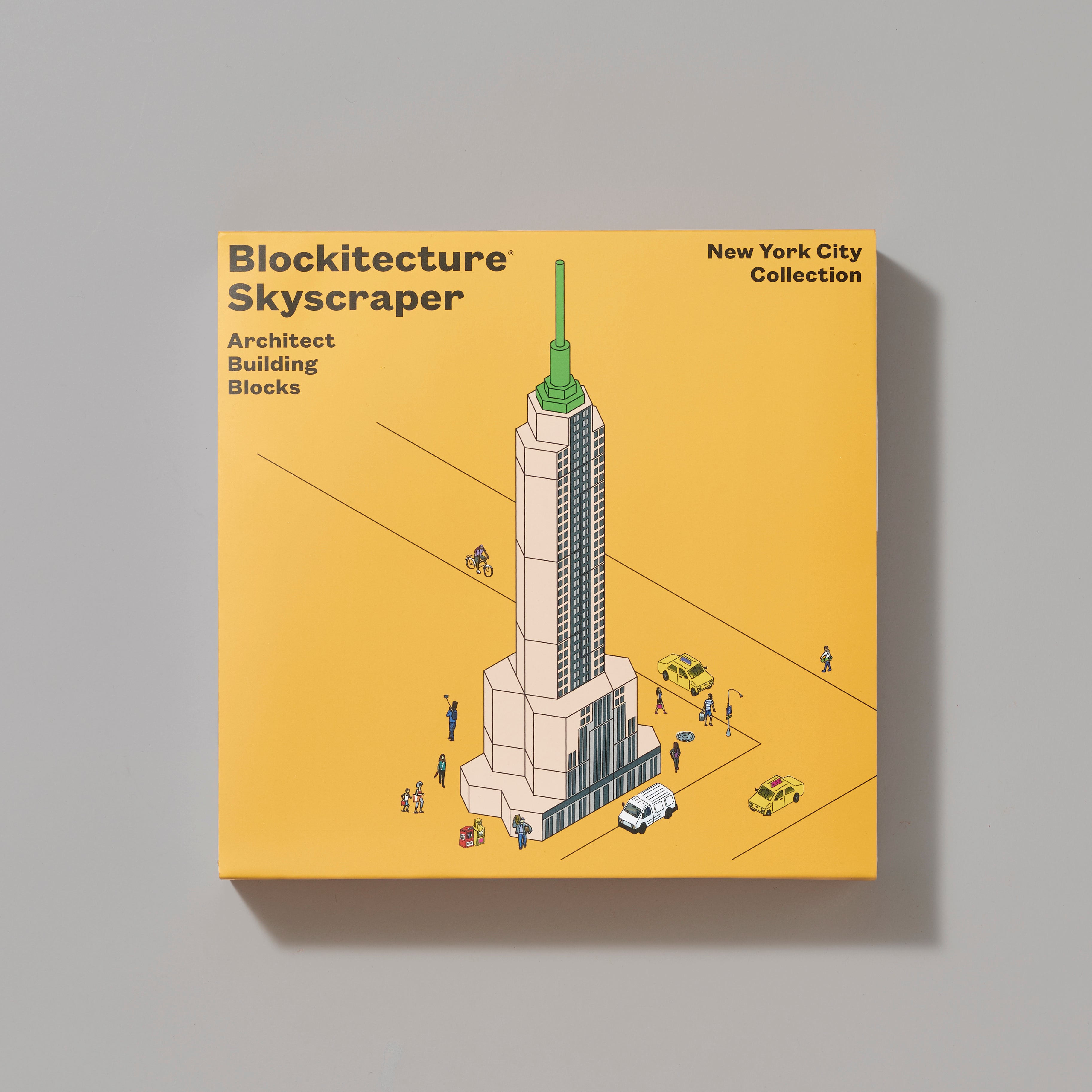 Packaging box for the assembled skyscraper building blocks