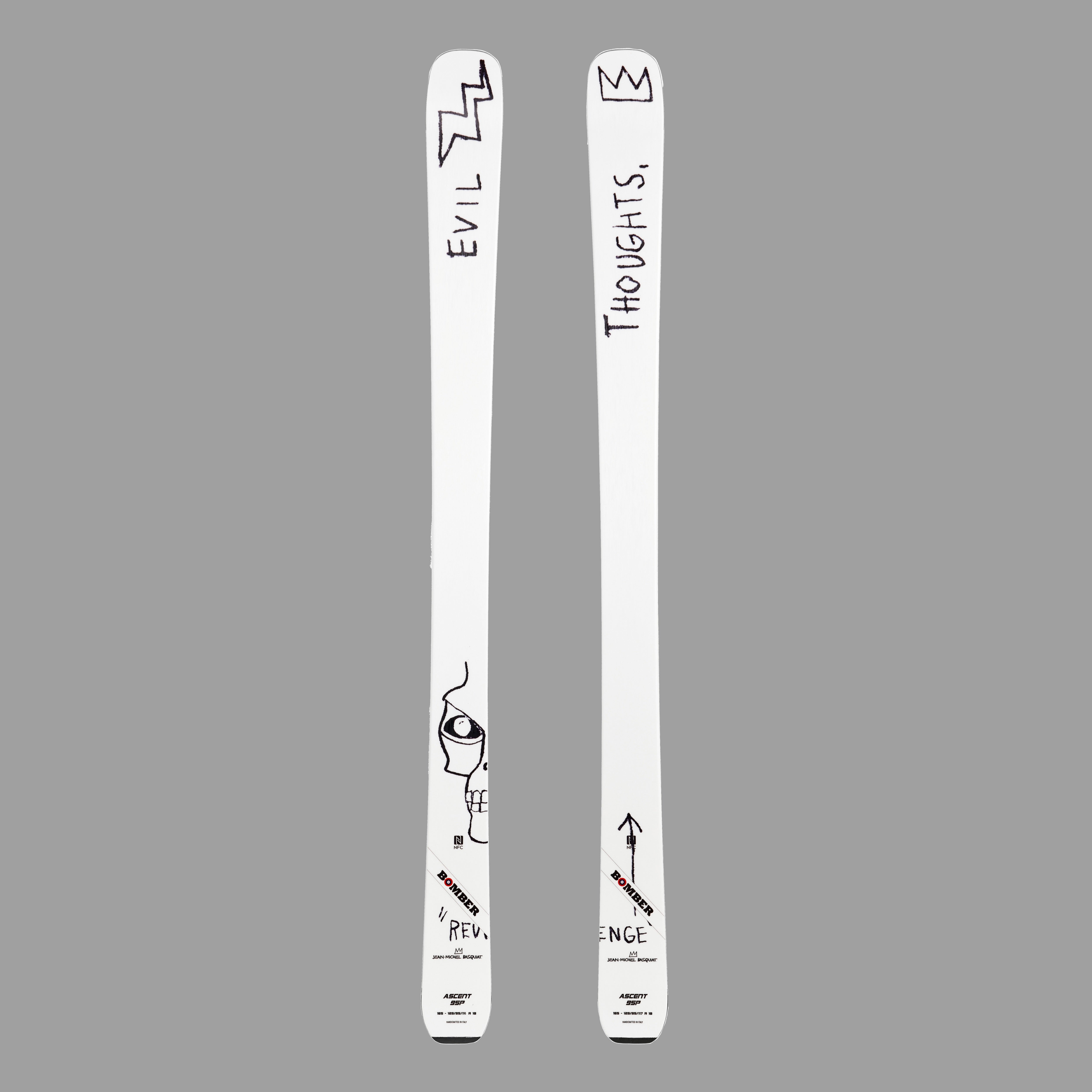 Set of Basquiat Evil Thoughts Ascent 95P skis