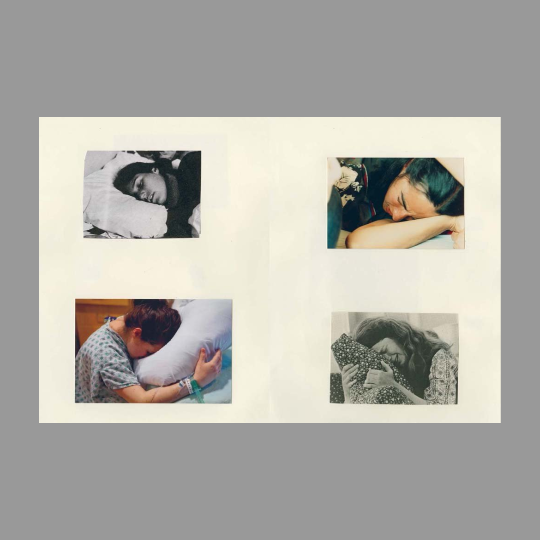 Inner spread of Carmen Winant: My Birth