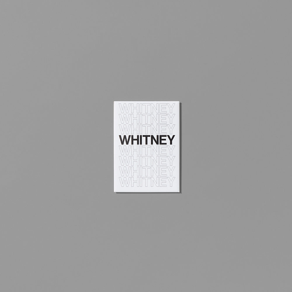 Whitney Repeat Magnet with black text on white background. Measures 2.5" x 3.5"