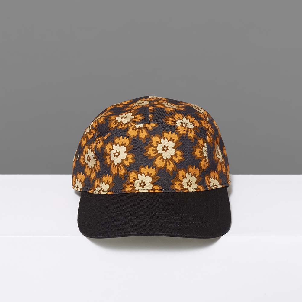 100% cotton twill baseball cap featuring "Flowers" by Mickalene Thomas