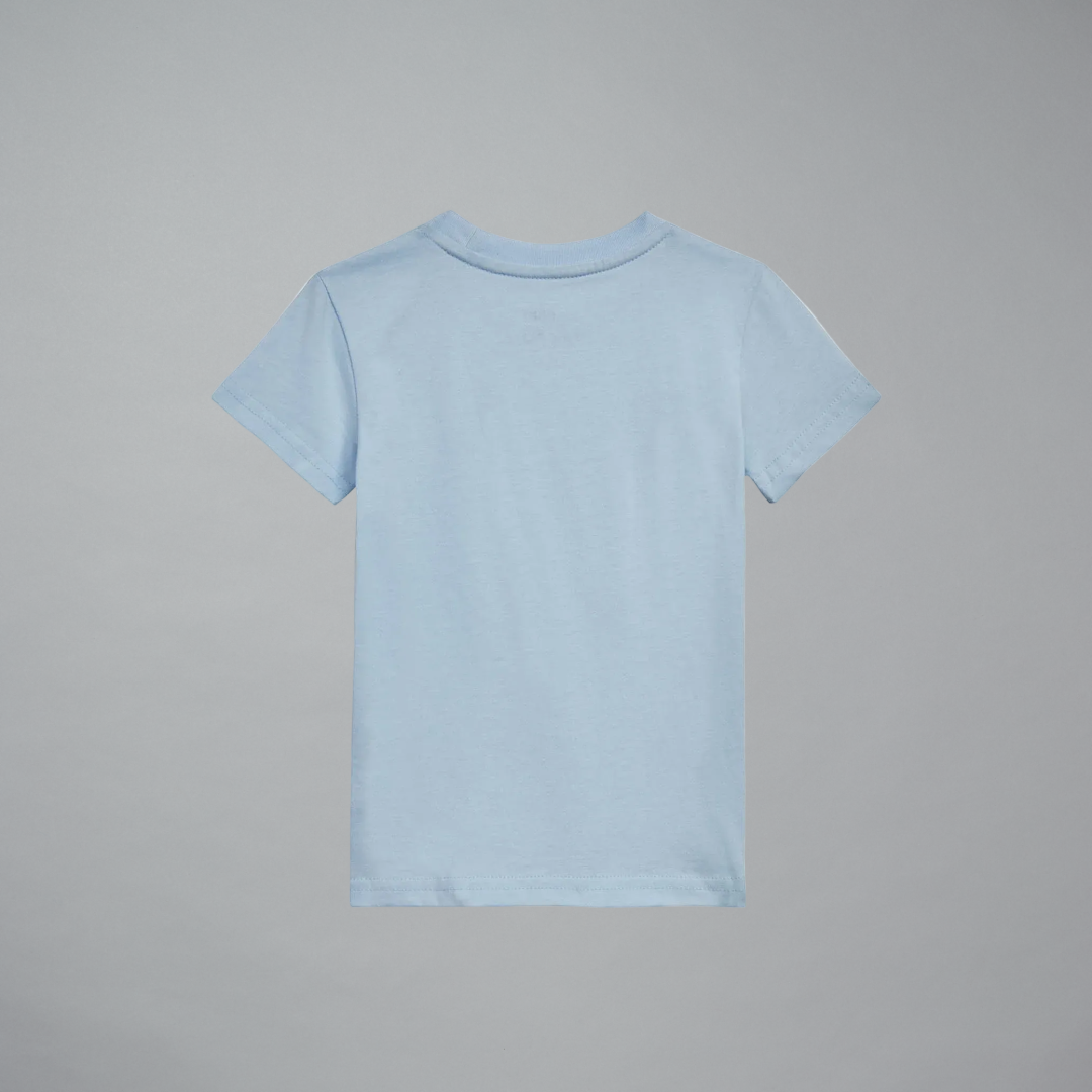 Light blue t-shirt on a white background