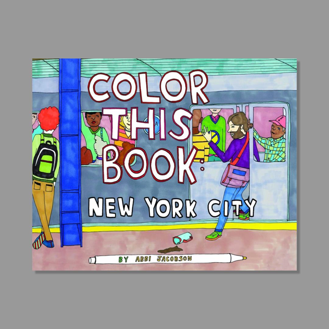 Front cover of Color this Book: New York City