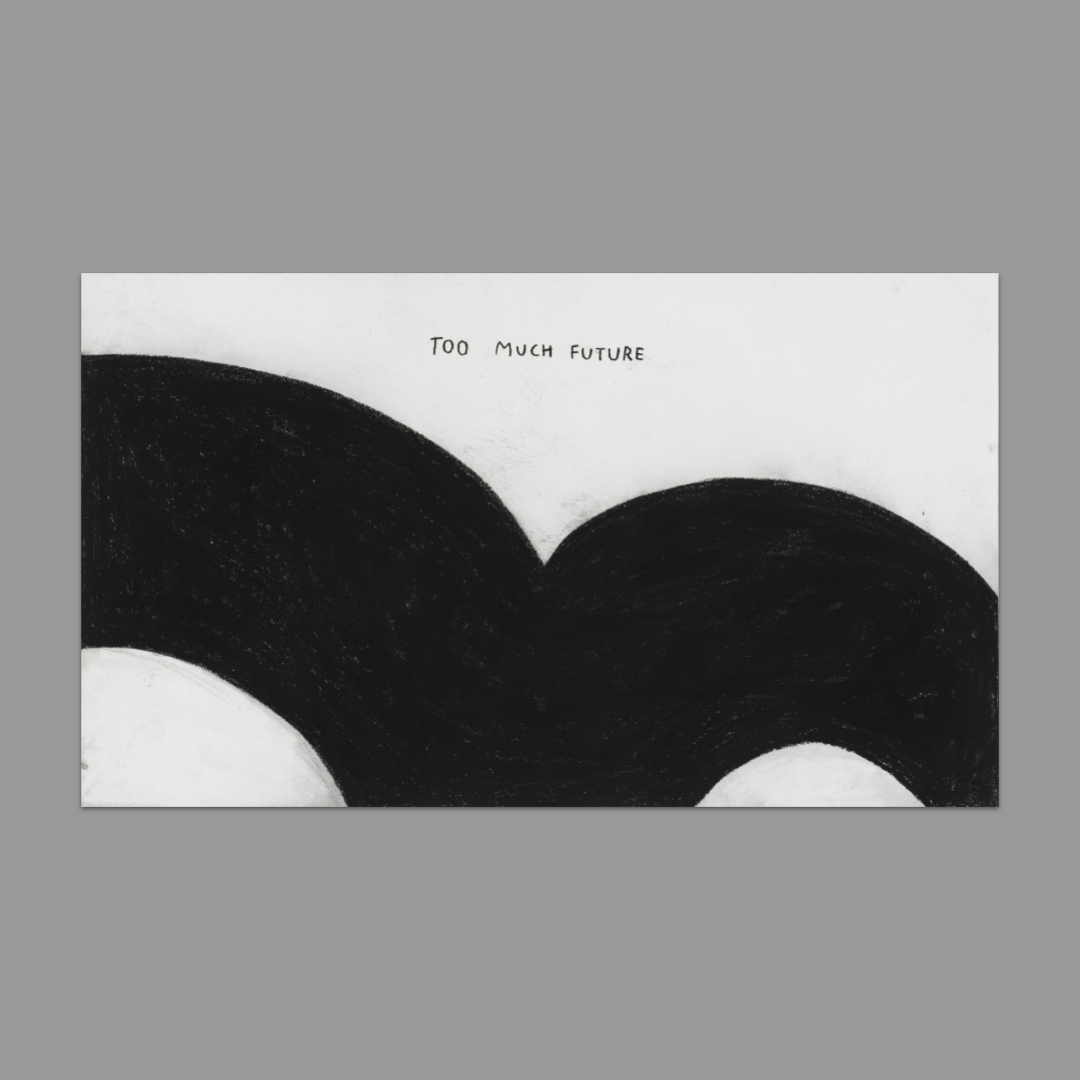 Postcard featuring Christine Sun Kim's Too Much Future