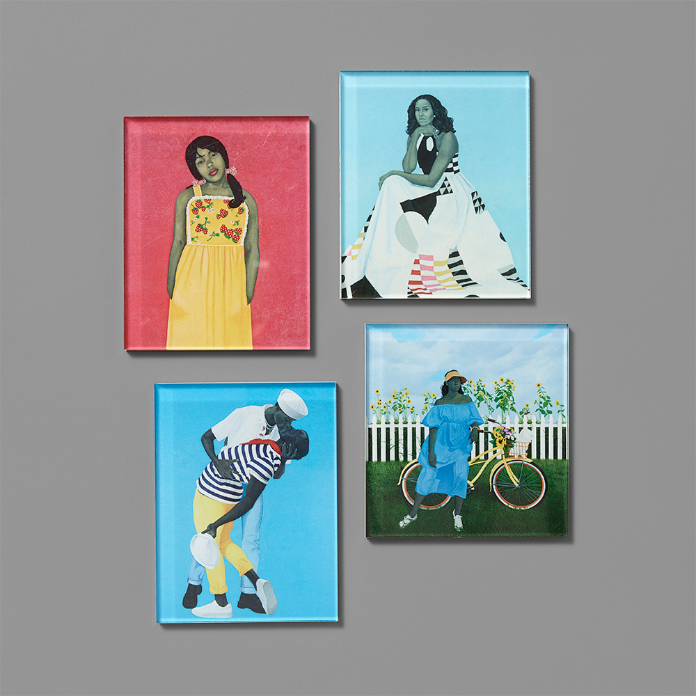 Assortment of 100% acrylic magnets featuring works by Amy Sherald