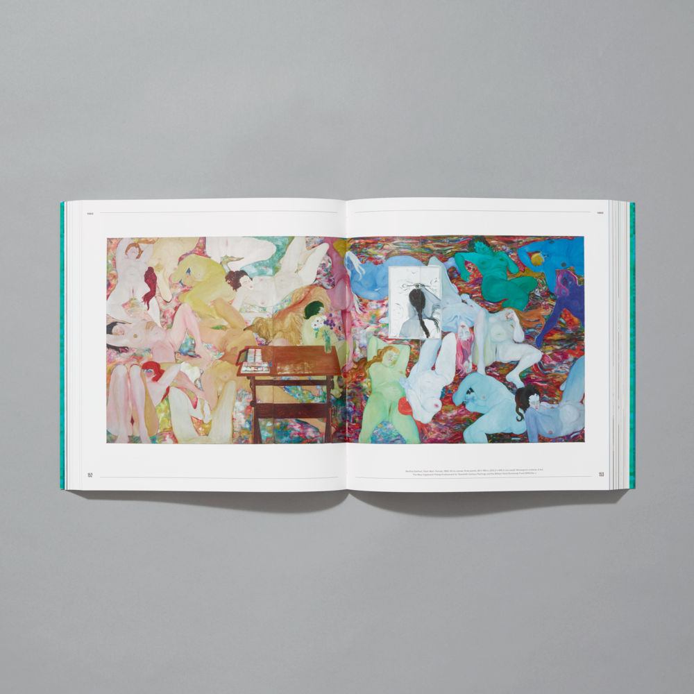 Inner spread of the Sixties Surreal exhibition catalogue