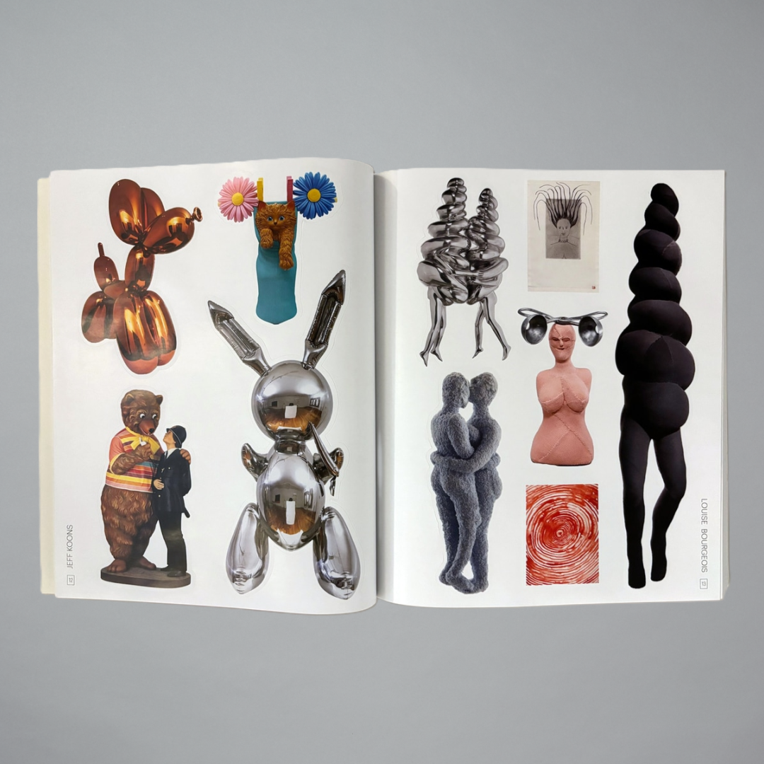 Inner spread of The Unbelievably Fantastic Artists' Sticker Book