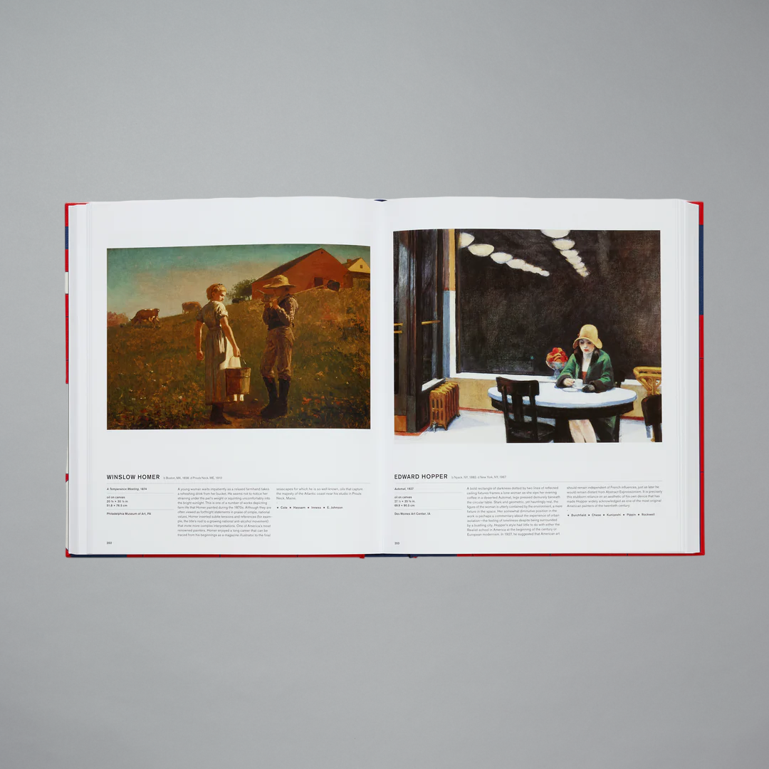 Inner spread of The American Art Book