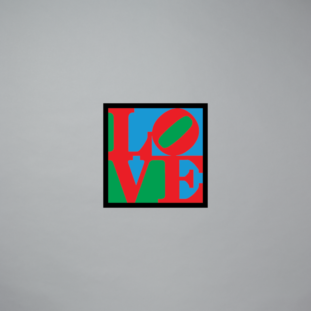 Sticker featuring LOVE by Robert Indiana