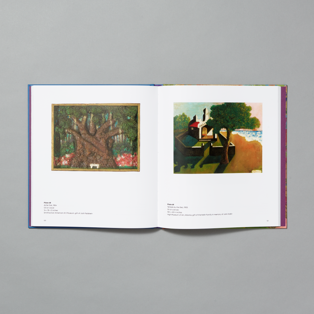 Inner spread of The Lost World: The Art of Minnie Evans