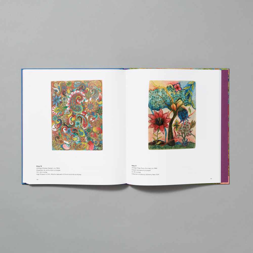 Inner spread of The Lost World: The Art of Minnie Evans